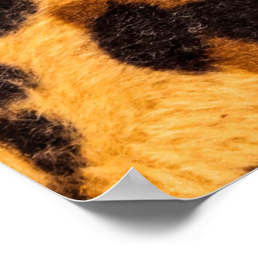 Leopard-Pelzmuster Poster (Ecke)