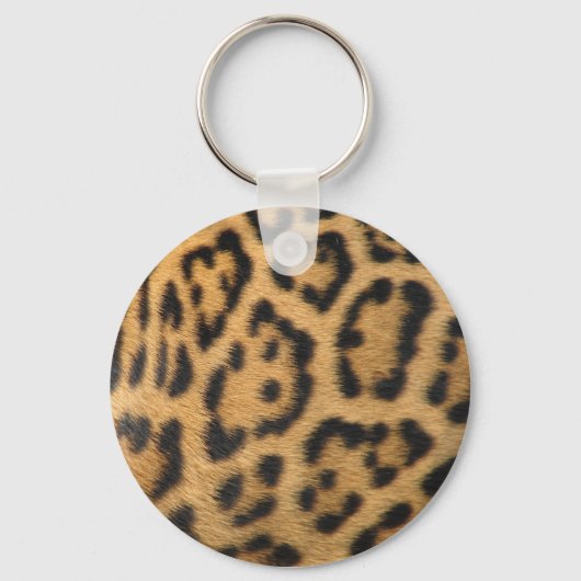 Leopard-Pelzmuster Schlüsselanhänger (Vorderseite)