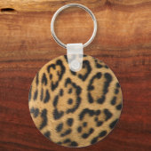 Leopard-Pelzmuster Schlüsselanhänger (Vorderseite)