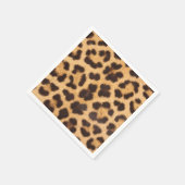 Leopard-Pelzmuster Serviette (Ecke)