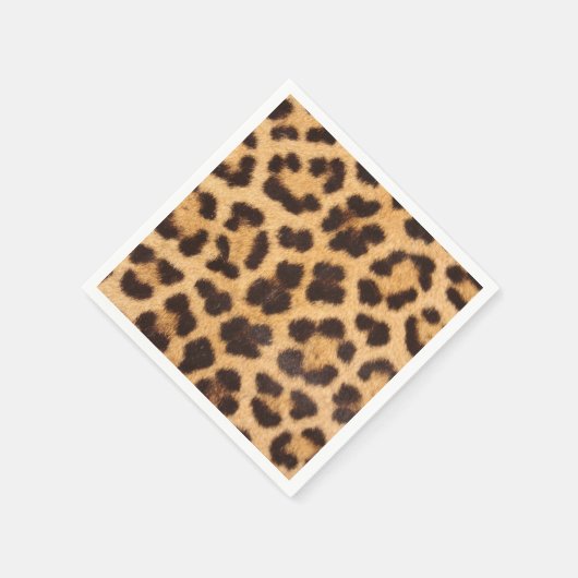 Leopard-Pelzmuster Serviette (Ecke)