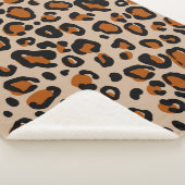 Leopard-Pelzmuster Sherpadecke (3/4)