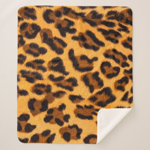 Leopard-Pelzmuster Sherpadecke
