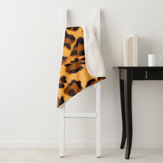 Leopard-Pelzmuster Sherpadecke (Beispiel)