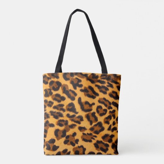 Leopard-Pelzmuster Tasche (Rückseite)