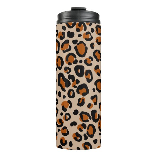 Leopard-Pelzmuster Thermosbecher (Vorderseite)