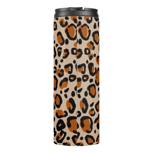 Leopard-Pelzmuster Thermosbecher (Rückseite)