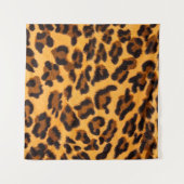 Leopard-Pelzmuster Wandteppich (Vorderseite (Horizontal))