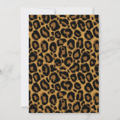 Leopard Perlendusche Geburtstagskarte Einladung (Rückseite)