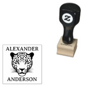 Leopard Personalisieren Gummistempel (Stempel)