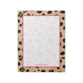 Leopard Personalisiert Notepad Notizblock (Rotiert)