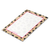 Leopard Personalisiert Notepad Notizblock (angewinkelt)