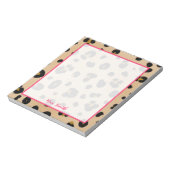 Leopard Personalisiert Notepad Notizblock (Rotiert)