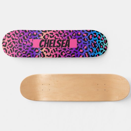 Leopard Personalisiert Skateboard Deck (Horizontal)
