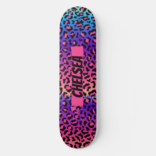 Leopard Personalisiert Skateboard Deck (Vorderseite)