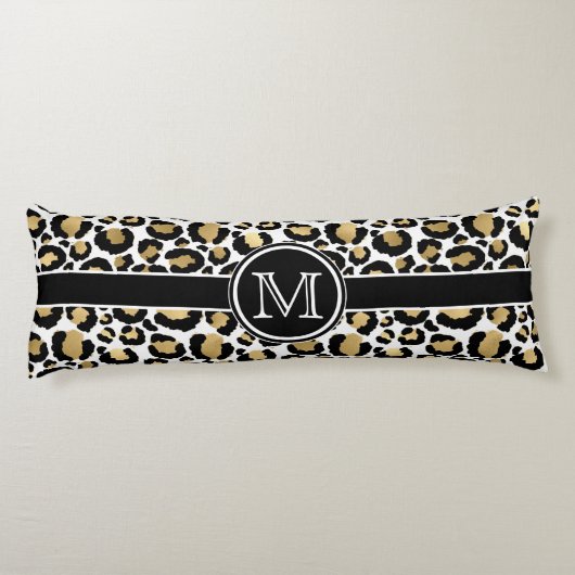 Leopard Personalisiertes Kissen (Rückseite)