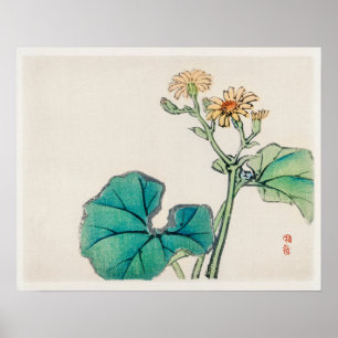 Leopard-Pflanze von Kōno Bairei (1844-1895) Poster