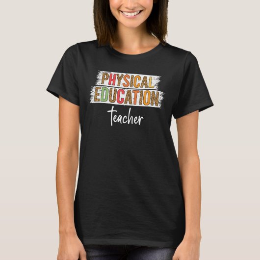 Leopard Physical Bildung Lehrer Niedlich Ba T - Sh T-Shirt (Vorderseite)