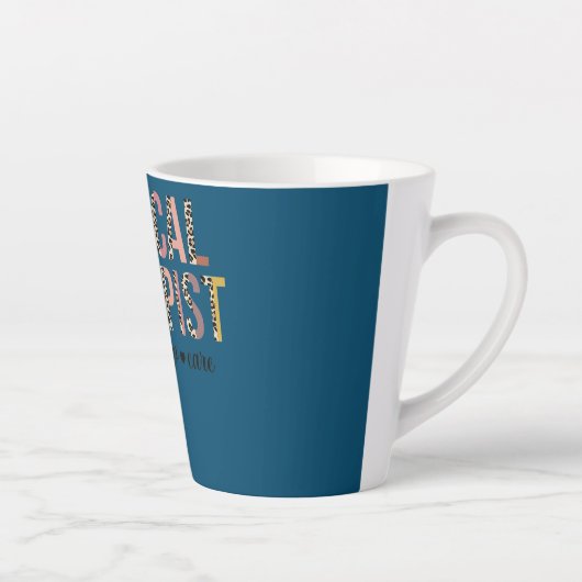 Leopard Physical Therapist PT PTA Therapy Milchtasse (Rechts)