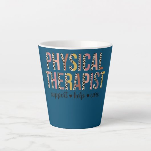 Leopard Physical Therapist PT PTA Therapy Milchtasse (Vorderseite)
