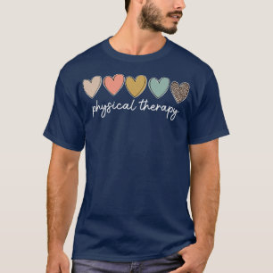 Leopard Physikalische Therapie Herz Liebe PT Thera T-Shirt