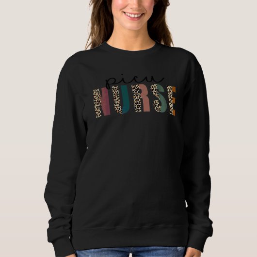 Leopard Picu Nurse Nursing Student School 1 Sweatshirt (Vorderseite)