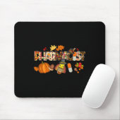 Leopard Pilgrim Hat Fall Erntedank G Mousepad (Mit Mouse)