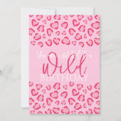 Leopard Pink Birthday Stylish Animal Print Party Einladung (Rückseite)