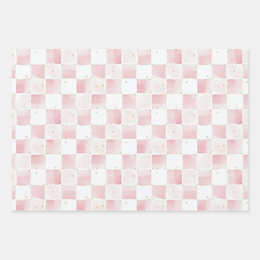 Leopard Pink Bow Birthday Geschenkpapier Set (Vorderseite 3)