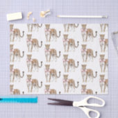 Leopard Pink Bow Birthday Seidenpapier (Handwerk)