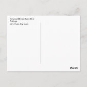 Leopard Pink Bow Girl Safari Baby Dusche Vielen Da Postkarte (Rückseite)