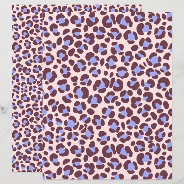 Leopard Pink Lila Brown (Vorne/Hinten)