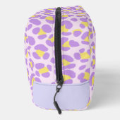 Leopard Pink Lila Gelb Personalisiert Waschbeutel (Rechts)