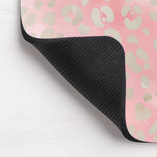 Leopard Pink Muster Mousepad (Ecke)