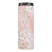 Leopard Pink Muster Thermosbecher (Rückseite)