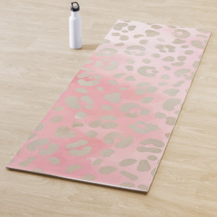 Leopard Pink Muster Yogamatte