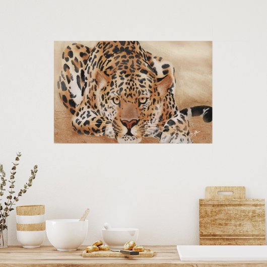 Leopard-Plakat Poster (Küche)