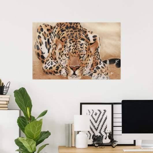 Leopard-Plakat Poster (Heimbüro)