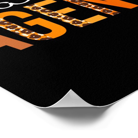 Leopard Platz für Agent Niedlich Herbst Dank Poster (Ecke)