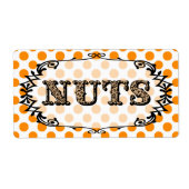 Leopard Polka Dot Nuts Food Label (Vorne)