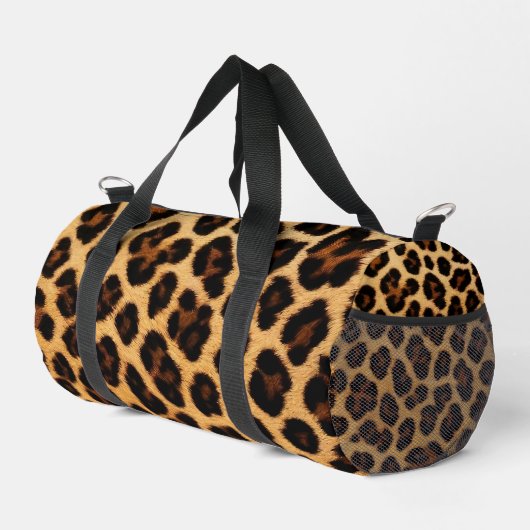 Leopard Popular Cat Animal Print Collection Duffle Bag (Rechte Ecke)