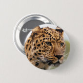 Leopard Portrait Button (Vorne & Hinten)