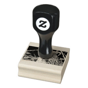 Leopard-Portrait Gummistempel