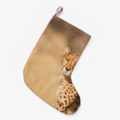 LEOPARD PORTRAIT KLEINER WEIHNACHTSSTRUMPF (Vorderansicht (hängend))