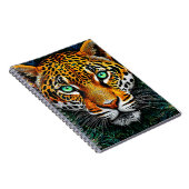 Leopard-Portrait Notizblock (Rechte Seite)