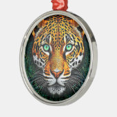 Leopard-Portrait Ornament Aus Metall (Links)
