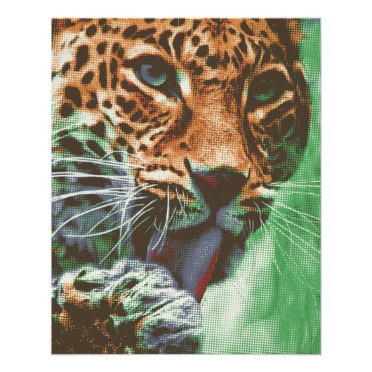 Leopard Portrait Poster (Vorderseite)