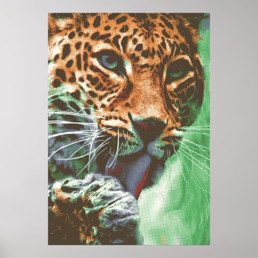 Leopard Portrait Poster (Vorne)