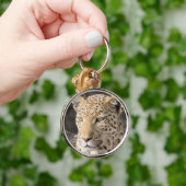 Leopard-Portrait Schlüsselanhänger (Hand)