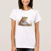 Leopard Portrait T-Shirt (Vorderseite)